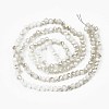 Electroplate Opaque Solid Color Glass Beads Strands X-EGLA-Q112-B02-2
