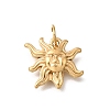 304 Stainless Steel Enamel Pendants STAS-F359-02C-G-1