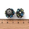 Handmade Resin Indonesia Round Beads IPDL-P005-24AS-02-3