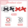 DIY Bowknot Alloy Stud Earring Finding Kits DIY-ME0002-87-2