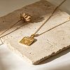 304 Stainless Steel Pendant Necklaces for Women WGFC427-06-1