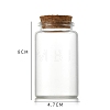 Glass Bottle CON-WH0085-73D-1