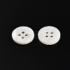 Natural 4-Hole Freshwater Shell Buttons BUTT-T011-01A-1-4