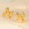 Elegant S925 Sterling Silver Butterfly Stud Earrings WT6691-1-2