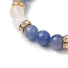 Natural Mixed Gemstone Beads Stretch Bracelets for Women BJEW-TA00573-04-4