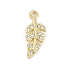 Rack Plating Alloy Micro Pave Rhinestone Pendants FIND-K020-01G-1