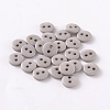 2-Hole Flat Round Resin Sewing Buttons for Costume Design BUTT-E119-20L-05-1