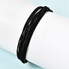 Polyester Metallic Braided Multi-strand Cord Bracelet for Bracelet Making BJEW-H642-02G-14-3
