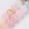 Natural Colorful Green Jade Beads Strands G-G757-01-10mm-1