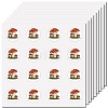8Pcs Plastic Waterproof Self-Adhesive Picture Stickers DIY-WH0428-125-1