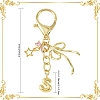 Brass Micro Pave Cubic Zirconia & Alloy Pendant Decorations HJEW-YW00460-01-3
