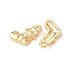 Brass Micro Pave Clear Cubic Zirconia Pendants KK-A284-17C-G-2