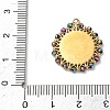 304 Stainless Steel Enamel Pendants STAS-P453-15G-01-3