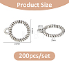 200Pcs Tibetan Style Alloy Pendants TIBE-FH0001-28-2
