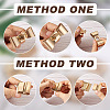 Craftdady 6Pcs 6 Styles Zinc Alloy Twist Bag Lock Purse Catch Clasps PURS-CD0001-01-5