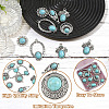 12Pcs 6 Styles Dyed Synthetic Turquoise Pendants FIND-SZ0019-80-4