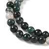 Natural Moss Agate Beads Strands G-L470-31-6mm-5