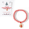 Elegant Christmas Handmade Polymer Clay Heishi Beaded Stretch Bracelets EN0725-14-1