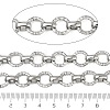 304 Stainless Steel Textured Ring Link Chains CHS-K023-11B-P-3