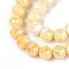 Anti-Tarnish Electroplate Glass Beads Strands X-GLAA-N010-10mm-01-3