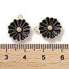 Alloy Enamel Pendants ENAM-O001-07E-G-3