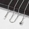 Tarnish Resistant 304 Stainless Steel Necklaces X-NJEW-E080-13P-01-2