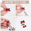 42Pcs Spray Painted Alloy Stud Earring Findings FIND-ME0004-21B-3