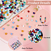 225Pcs 15 Colors Opaque Glass Beads Strands GLAA-PA0001-67-6