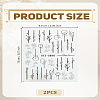 PET 5D Embossed Nail Art Stickers AJEW-WH0816-215-2