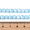 Anti-Tarnish Electroplate Glass Beads Strands EGLA-T021-6mm-15-01-4