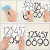 SUPERFINDING 8 Sheets 2 Style PET Sticker Reflective Self Adhesive Vinyl Waterproof 0-9 Number DIY Decorations for Mailbox DIY-FH0002-78-2