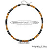 Bohemian Coconut & Wood & Alloy Heishi Beaded Necklaces for Men WGF984F-01-2