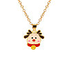 Christmas Alloy Enamel Pendant Necklaces FS-WGA5363-11-1