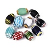 Handmade Millefiori Glass Barrel Beads LA-N002-30-1