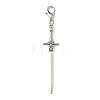 Alloy Sword Big Pendant Decoration X-HJEW-JM02179-1