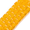 Transparent Glass Beads Strands GLAA-R041-8x8mm-A02-1