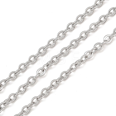 Tarnish Resistant 304 Stainless Steel Cable Chains CHS-R008-10-1