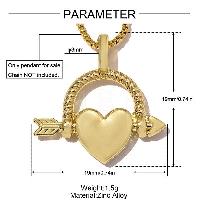 Zinc Alloy Pendants AL-OY001-14G-1
