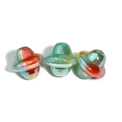 20Pcs Gradient Color Opaque Resin Beads PW-WG64167-05-1