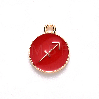 Alloy Enamel Pendants LS-ENAM-S124-01B-07F-1