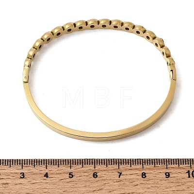 304 Stainless Steel Rhinestone Hinged Bangles for Women BJEW-B168-03D-G-1