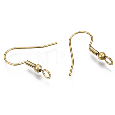 304 Stainless Steel Earring Hooks STAS-S111-003G-1