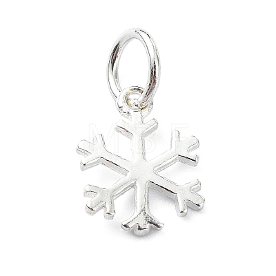 925 Sterling Silver Christmas Snowflake Charms STER-M119-16S-1