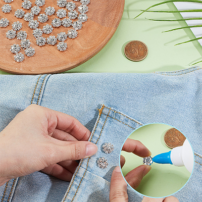40Pcs Alloy Rhinestones Cabochons FIND-NB0005-93P-1