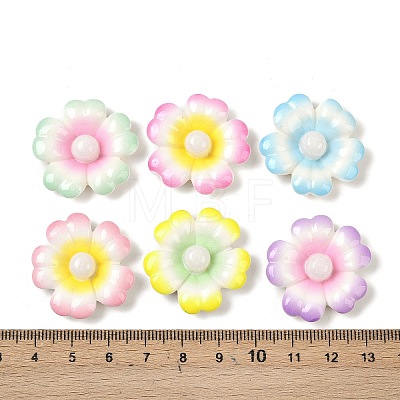 Opaque Resin Cabochons RESI-K030-06-1