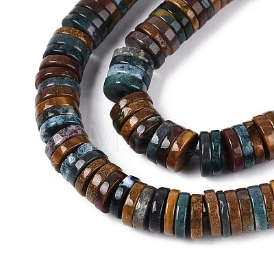 Natural Ocean Jasper Beads Strands G-T142-6mm-08-1
