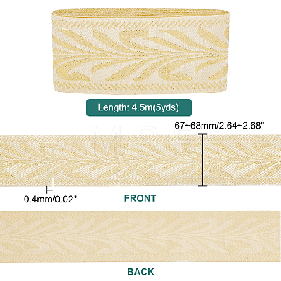 Ethnic Style Polyester Ribbon OCOR-WH0080-68-1