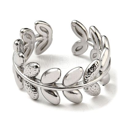 Non-Tarnish 304 Stainless Steel Cuff Rings RJEW-E076-02P-1