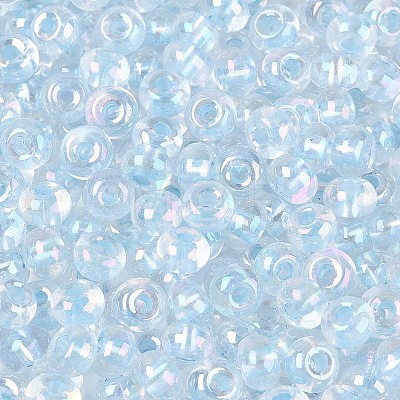 FGB Inside Colours Transparent Glass Seed Beads SEED-T009-01D-1