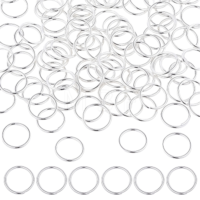 100Pcs Rack Plating Brass Jump Rings KK-ME0004-87-1